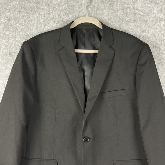Alain Dupetit Suittech Blazer Sport Coat Jacket Men 44S Black 2 Button NEW - Picture 2 of 12